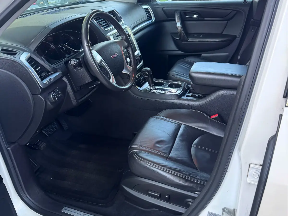 Clean GMC interior after professional mobile detailing